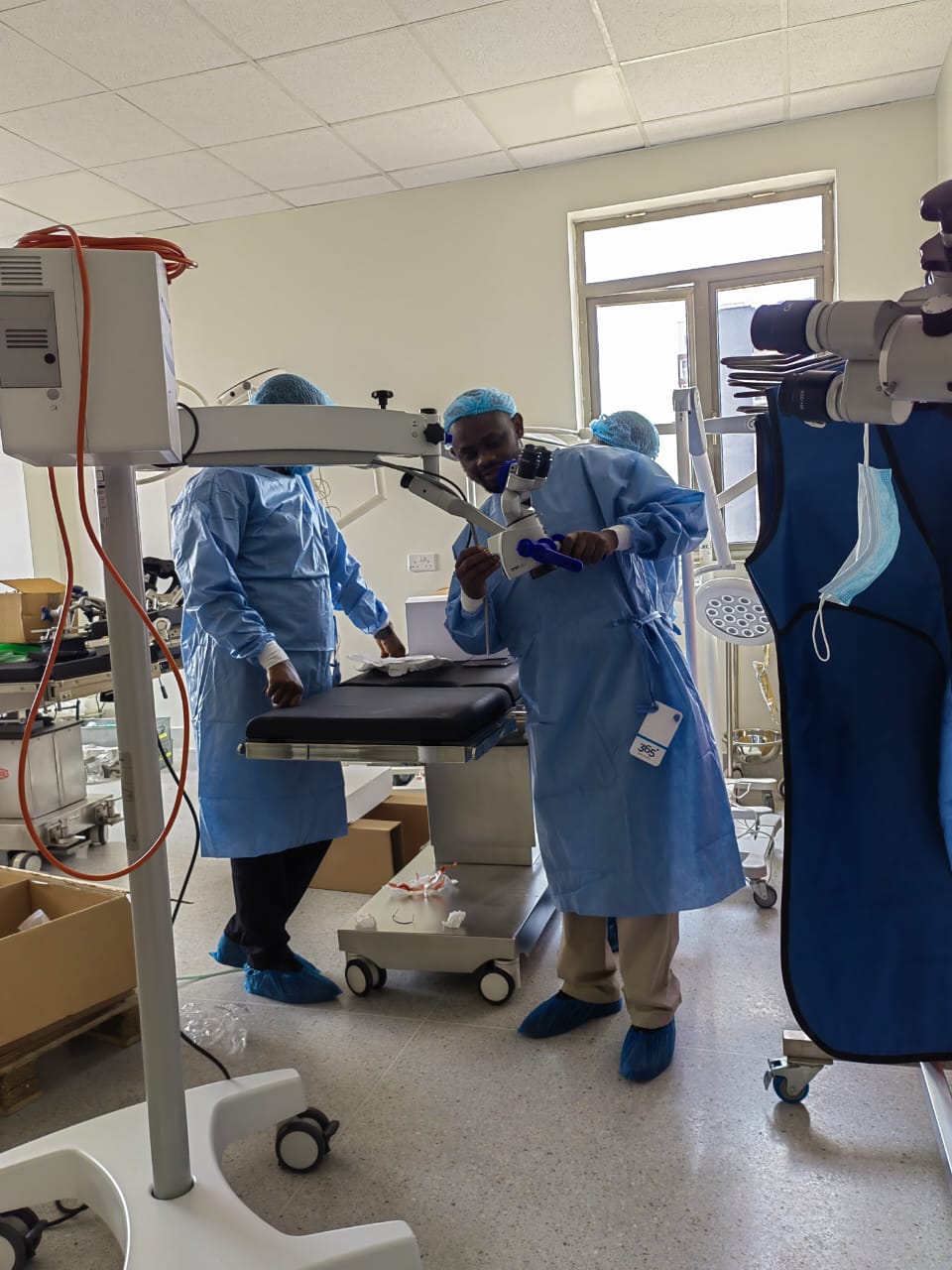 Biomedical engineer placed on-site at a hospital