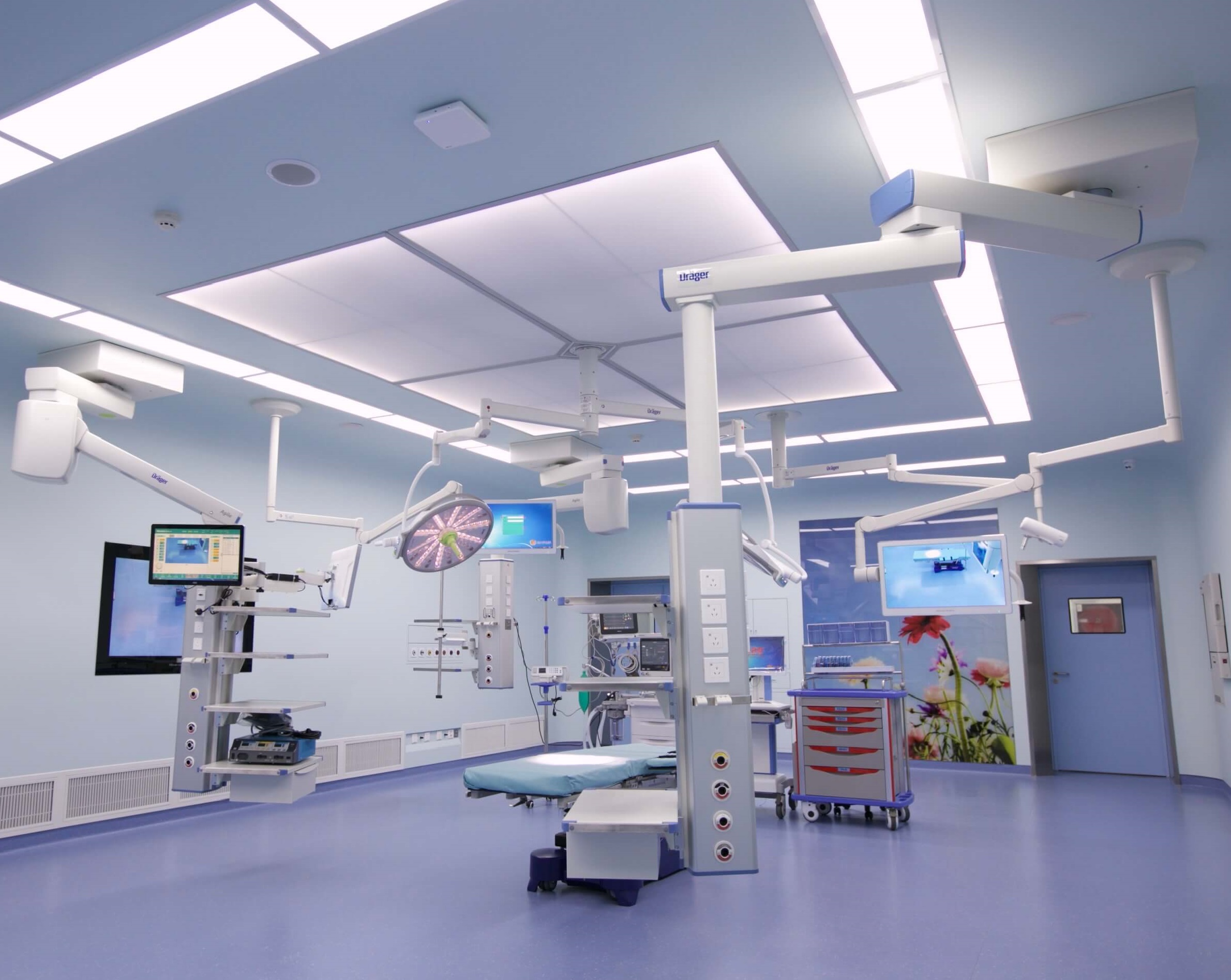 Modular operating theatre installation