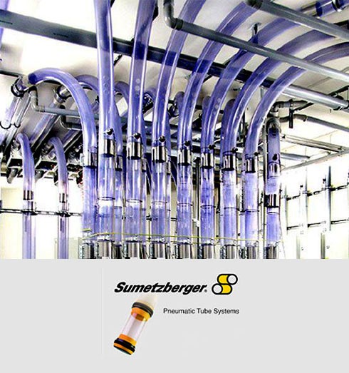 Pneumatic tube system station
